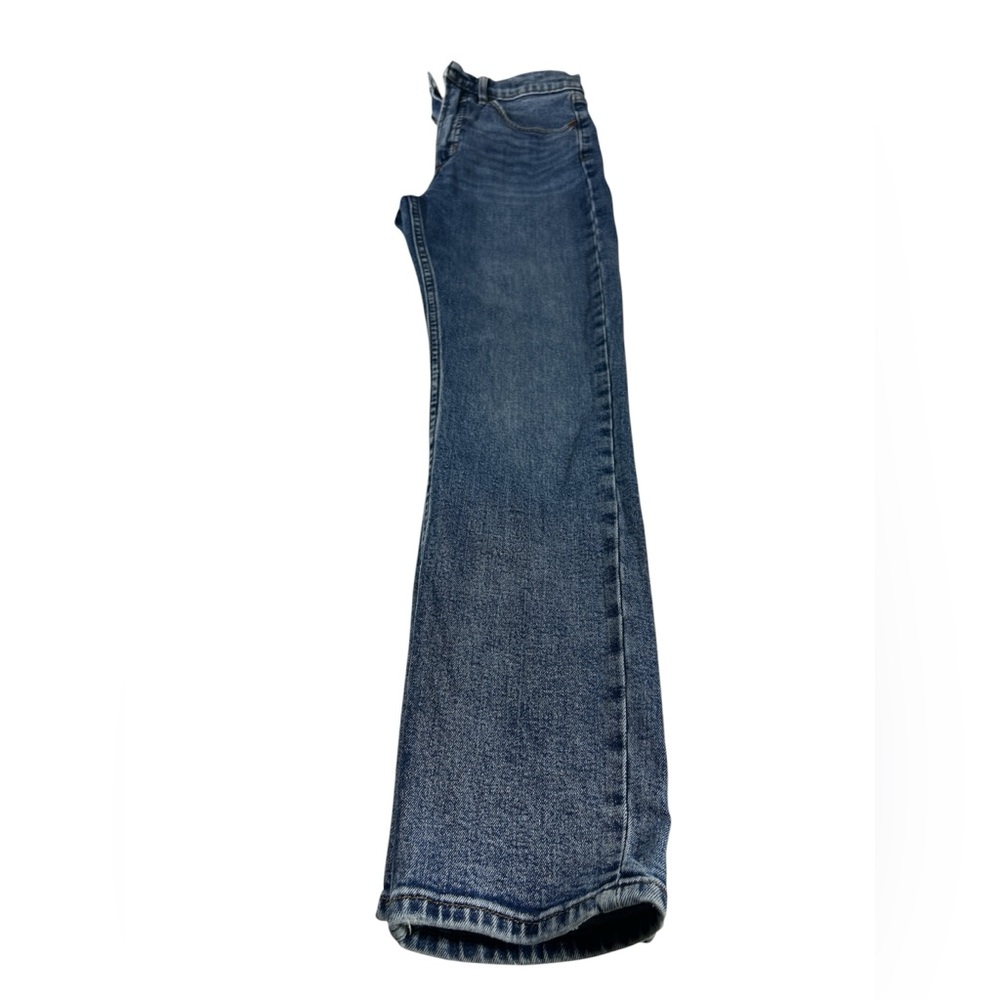 Gap Denim Mid Rise Straight Leg Jeans 2 /26 Regular Blue Wash Essential Classic - Picture 8 of 11